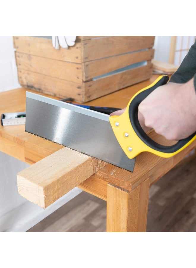 FAD 12” Pull Saw, 300mm Fine Tooth Tenon Saw, 9 TPI Japanese Style Hand Saw, Precision Woodworking Saw with Ergonomic Non-Slip Handle for DIY, Carpentry & Furniture Making FAD-D011 - Image 1